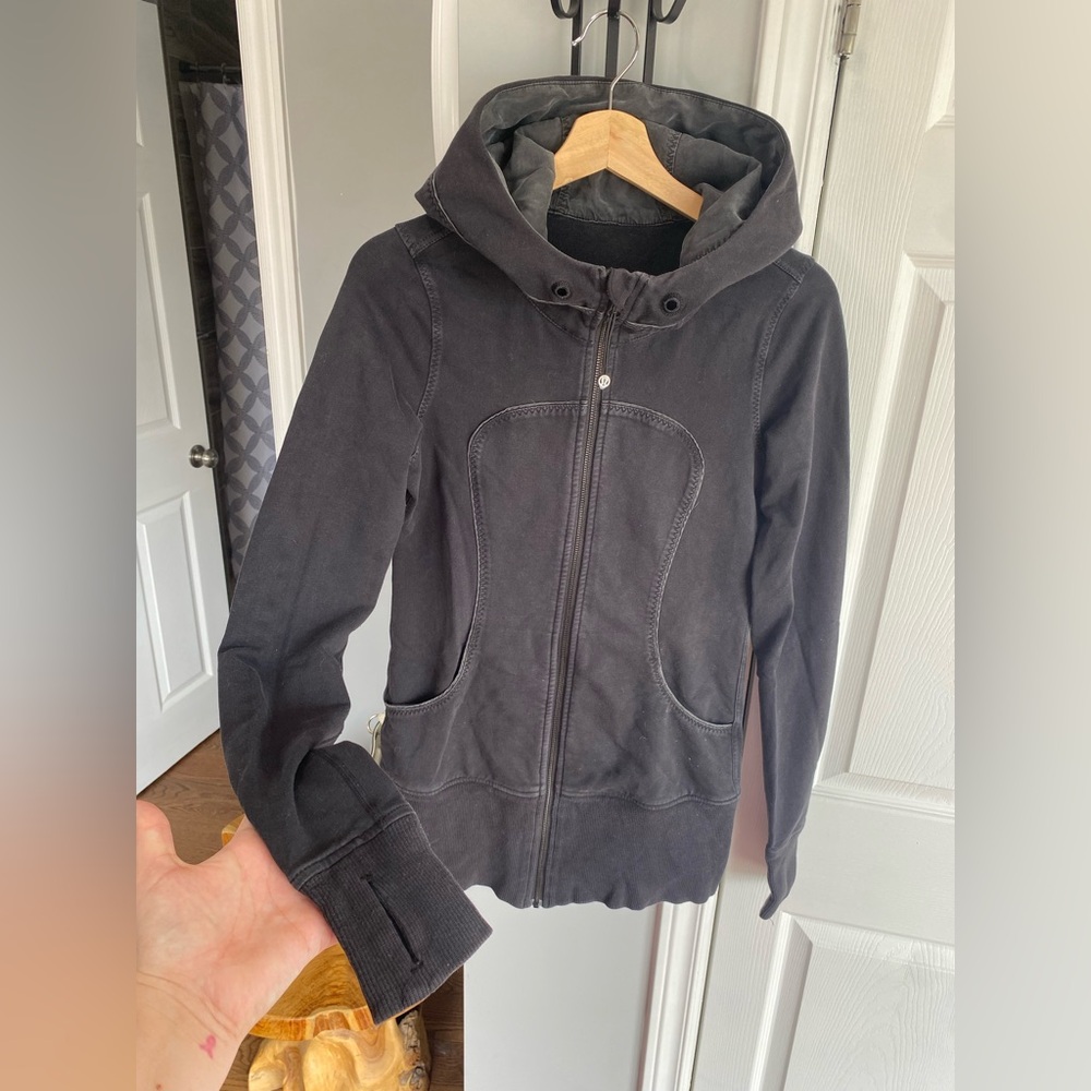 lululemon athletica Black Hooded Jacket